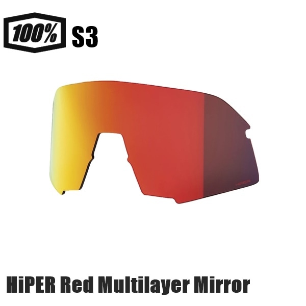 100% ワンハンドレッド S3 REPLACEMENT LENS - HiPER Red Multilayer