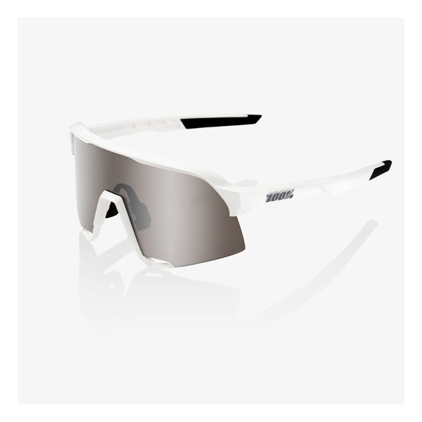 100% ワンハンドレッド S3 - Matte White / HiPER Silver Mirror Lens