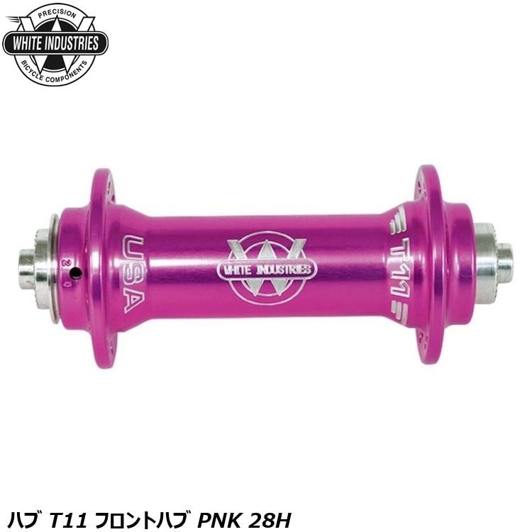 WHITE INDUSTRIES ホワイトインダストリーズ ハブ T11 フロントハブ PNK 28H