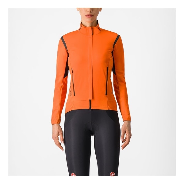 CASTELLI カステリ PERFETTO RoS 2 W JACKET RED ORANGE/BLACK 4522543