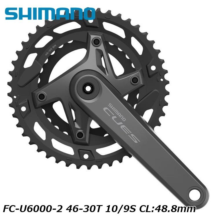 SHIMANO シマノCUES(U3000/U4000/U6000/U8000) FC-U6000-2 46-30T 10/9S CL:48.8mm