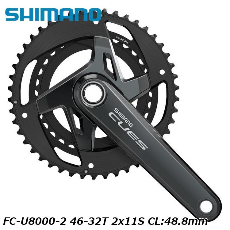 SHIMANO シマノCUES(U3000/U4000/U6000/U8000) FC-U8000-2 46-32T 2x11S CL:48.8mm