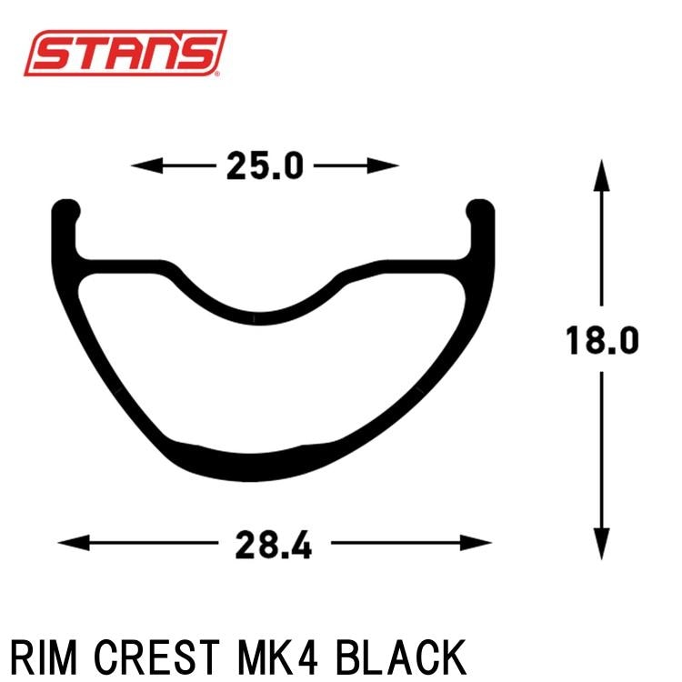 Stan's スタンズ RIM CREST MK4 BLACK