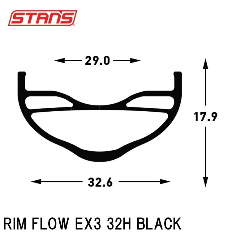 Stan's スタンズ RIM FLOW EX3 32H BLACK