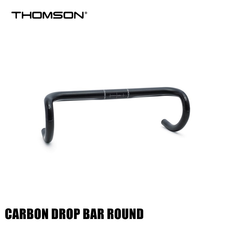 THOMSON トムソン CARBON DROP BAR ROUND ブラック