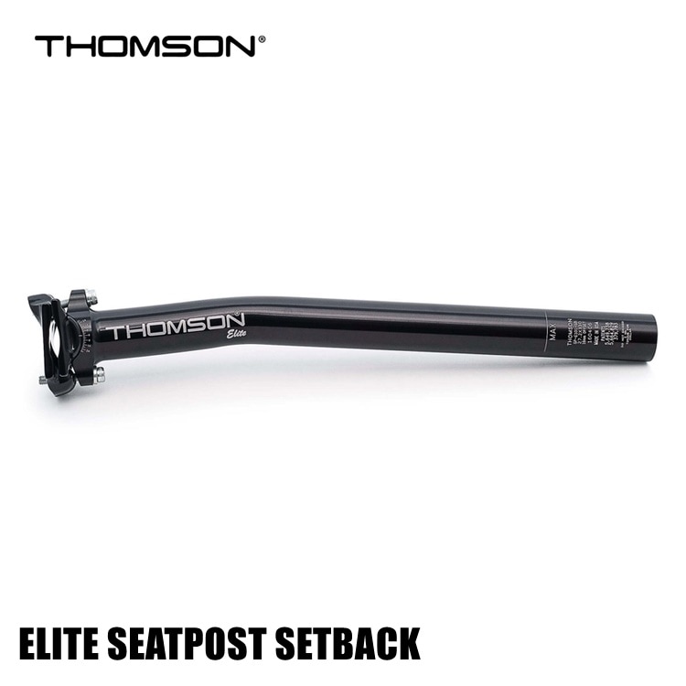 THOMSON トムソン ELITE SEATPOST SETBACK ブラック