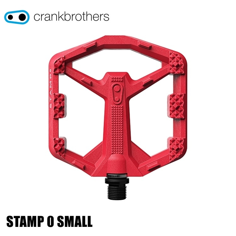 CrankBrothers クランクブラザーズ スタンプ 0 ペダル ブライトレッド スモール 17057