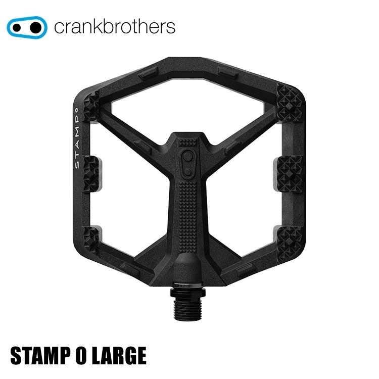 CrankBrothers クランクブラザーズ スタンプ 0 ペダル ブラック ラージ 17050