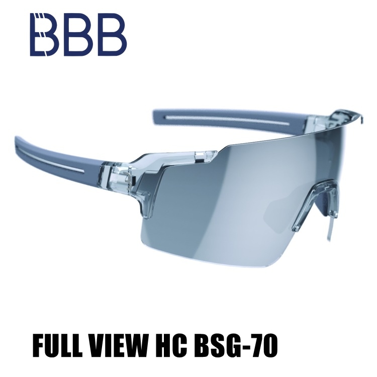 BBB ビービービー FULL VIEW HC BSG-70 クリア/スモークシルバーミラー フルビュー HC