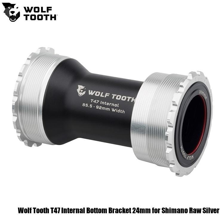 WOLF TOOTH　ウルフトゥース Wolf Tooth T47 Internal Bottom Bracket 24mm for Shimano Raw Silver