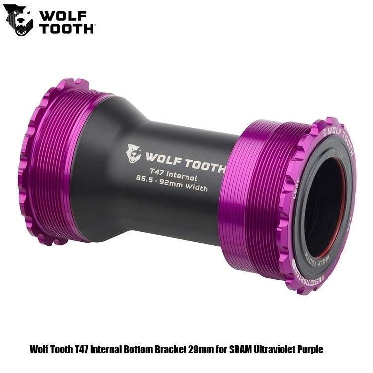 WOLF TOOTH　ウルフトゥース Wolf Tooth T47 Internal Bottom Bracket 29mm for SRAM Ultraviolet Purple