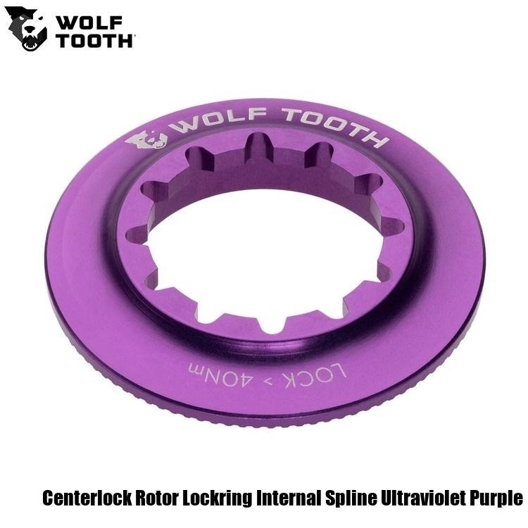 WOLF TOOTH　ウルフトゥース Centerlock Rotor Lockring Internal Spline Ultraviolet Purple