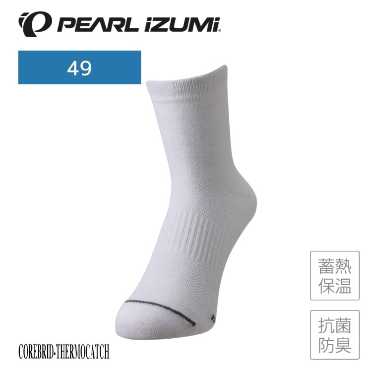 PEARLiZUMi パールイズミ 49 ウィンター ソックス 8 ホワイト