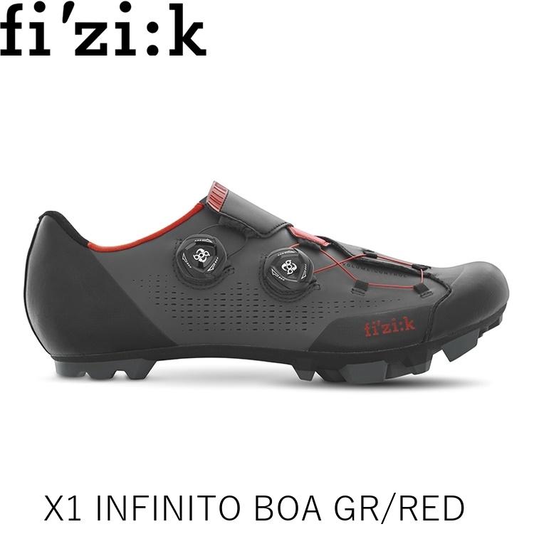 fizik フィジーク X1 INFINITO BOA GR/RED 38.5/24.7cm X1INFIN18 7030
