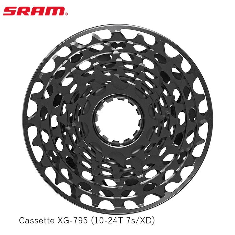 SRAM スラム Cassette XG-795 (10-24T 7s/XD)