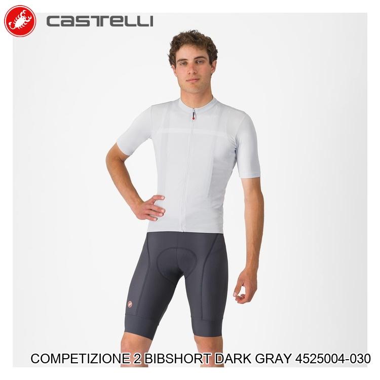 CASTELLI カステリ COMPETIZIONE 2 BIBSHORT DARK GRAY 4525004-030
