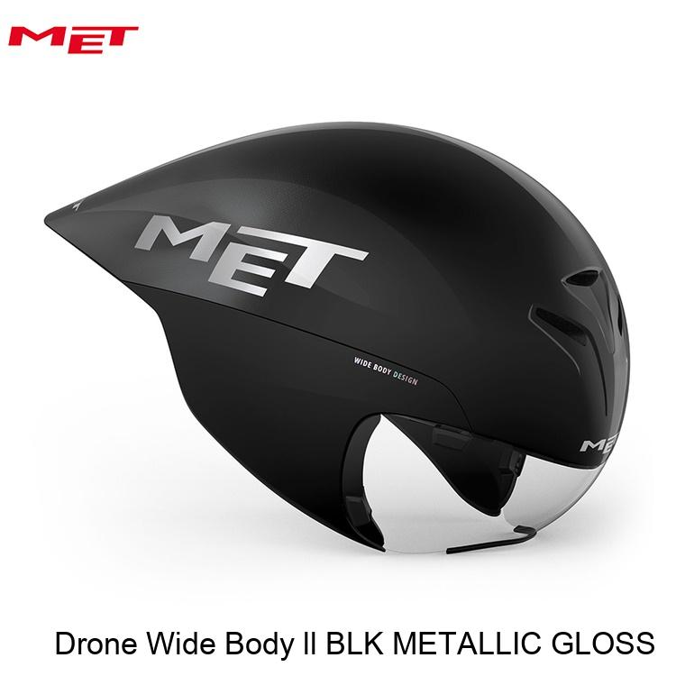 MET メット Drone Wide Body ll BLK METALLIC GLOSS