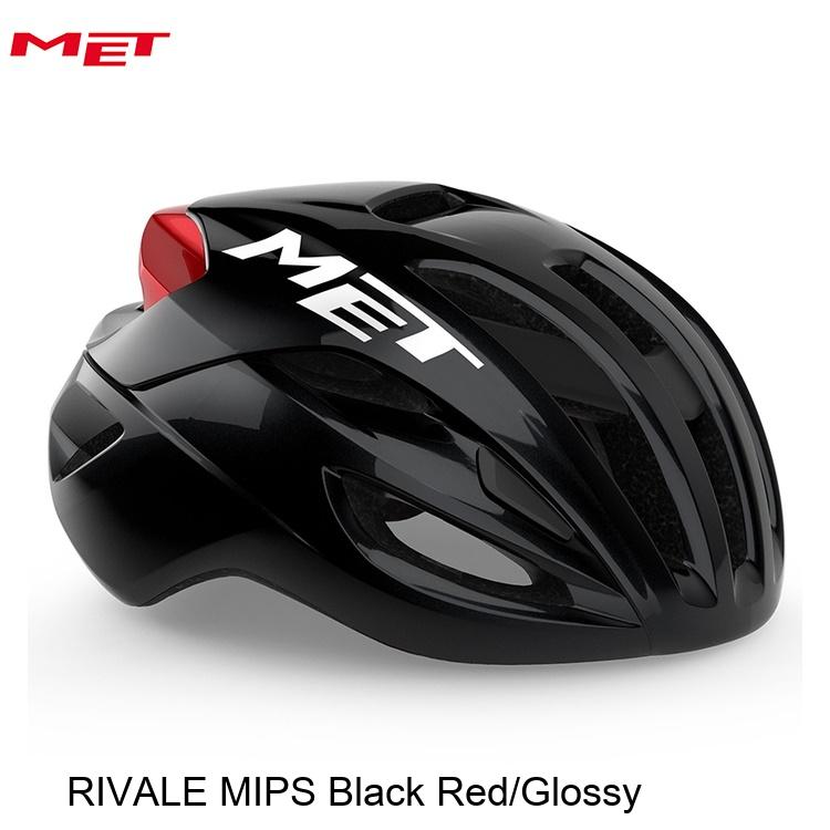MET メット RIVALE MIPS Black Red/Glossy