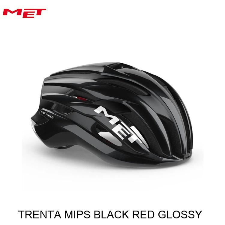 MET メット TRENTA MIPS BLACK RED GLOSSY