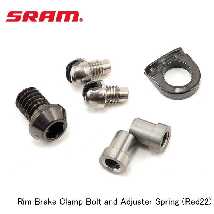 SRAM スラム Rim Brake Clamp Bolt and Adjuster Spring (Red22)
