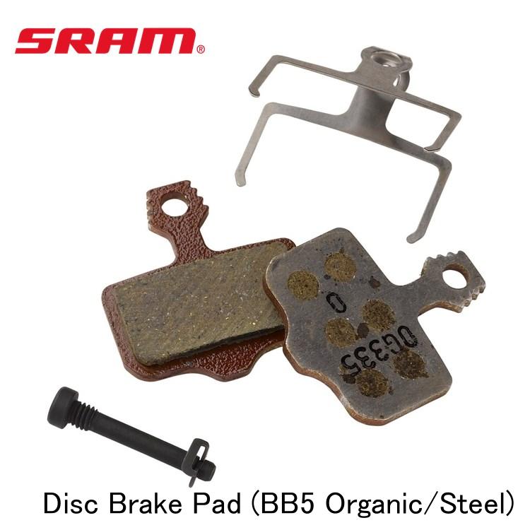 SRAM スラム Disc Brake Pad (BB5 Organic/Steel)