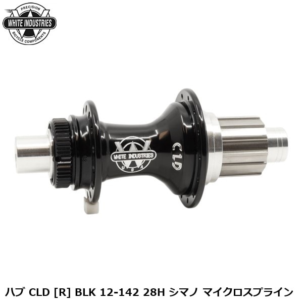 WHITE INDUSTRIES ホワイトインダストリーズ ハブ CLD [R] BLK 12-142 28H シマノ マイクロスプライン