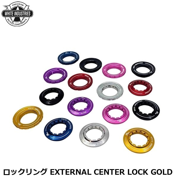 WHITE INDUSTRIES ホワイトインダストリーズ ロックリング EXTERNAL CENTER LOCK GOLD