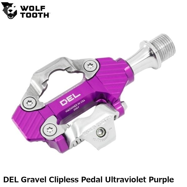 WOLF TOOTH　ウルフトゥース DEL Gravel Clipless Pedal Ultraviolet Purple