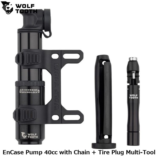 WOLF TOOTH ウルフトゥース EnCase Pump 40cc with Chain + Tire Plug Multi-Tool