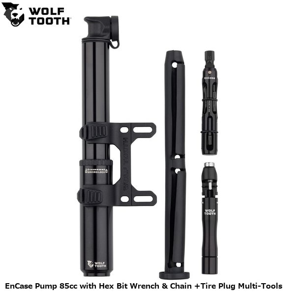 WOLF TOOTH ウルフトゥース EnCase Pump 85cc with Hex Bit Wrench & Chain +Tire Plug Multi-Tools