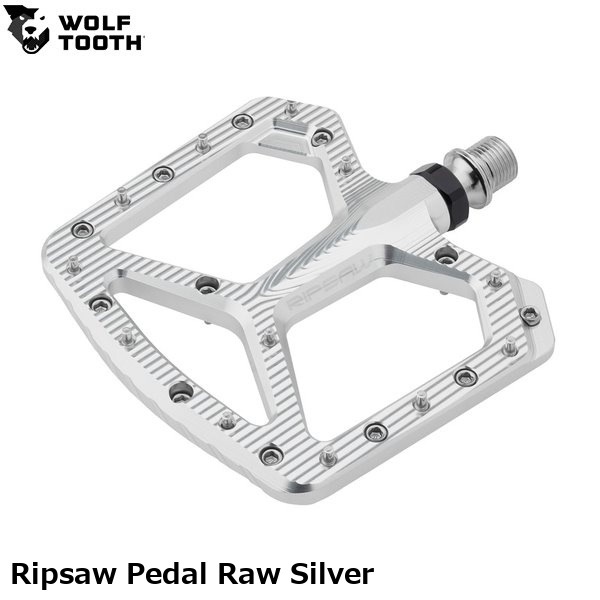 WOLF TOOTH ウルフトゥース Ripsaw Pedal Raw Silver