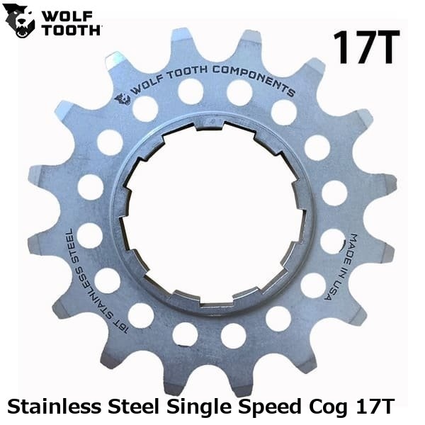 WOLF TOOTH ウルフトゥース Stainless Steel Single Speed Cog 17T