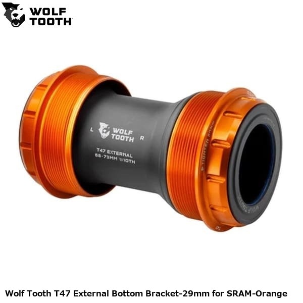 WOLF TOOTH ウルフトゥース Wolf Tooth T47 External Bottom Bracket-29mm for SRAM-Orange