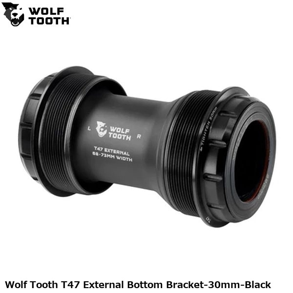 WOLF TOOTH ウルフトゥース Wolf Tooth T47 External Bottom Bracket-30mm-Black