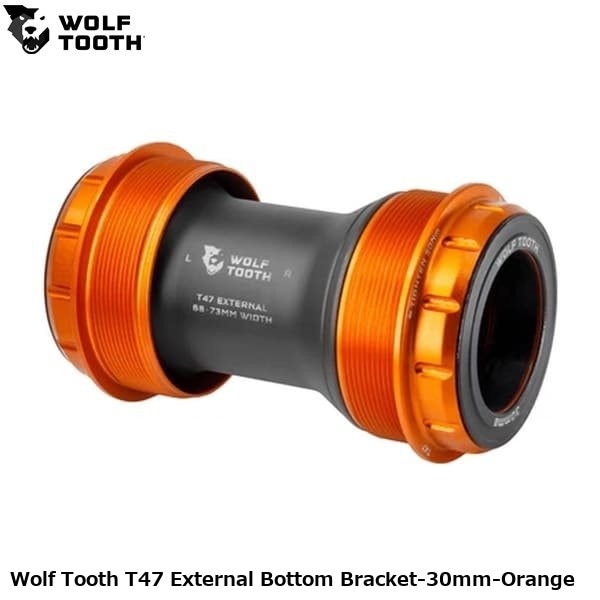 WOLF TOOTH ウルフトゥース Wolf Tooth T47 External Bottom Bracket-30mm-Orange