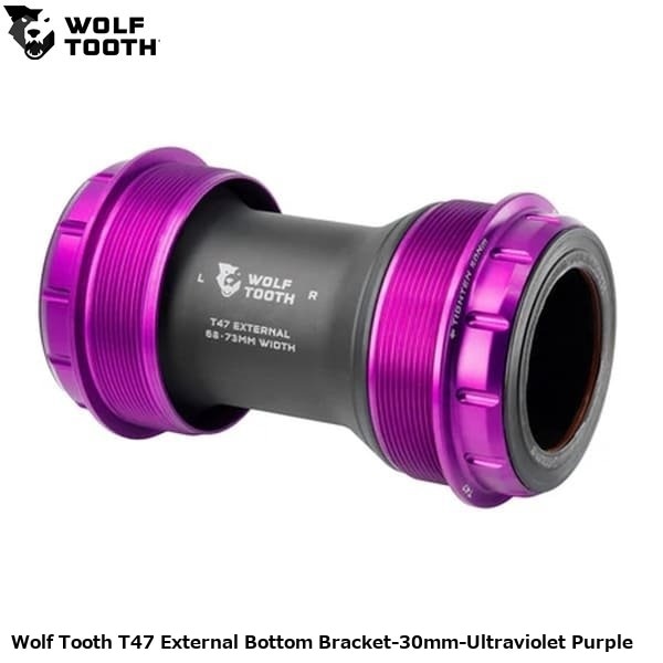 WOLF TOOTH ウルフトゥース Wolf Tooth T47 External Bottom Bracket-30mm-Ultraviolet Purple