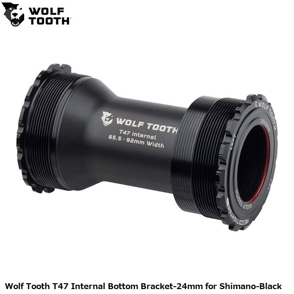 WOLF TOOTH ウルフトゥース Wolf Tooth T47 Internal Bottom Bracket-24mm for Shimano-Black
