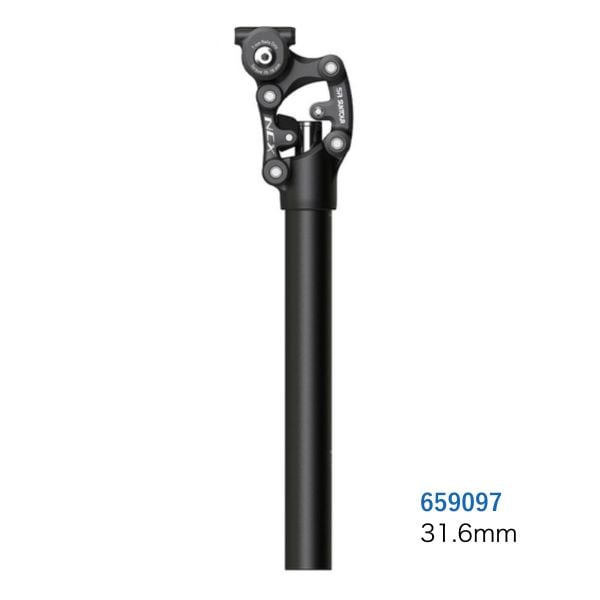 SR SUNTOUR エスアール サンツアー NCX ブラック 31.6X350MM 25MM サスペンションシートポスト