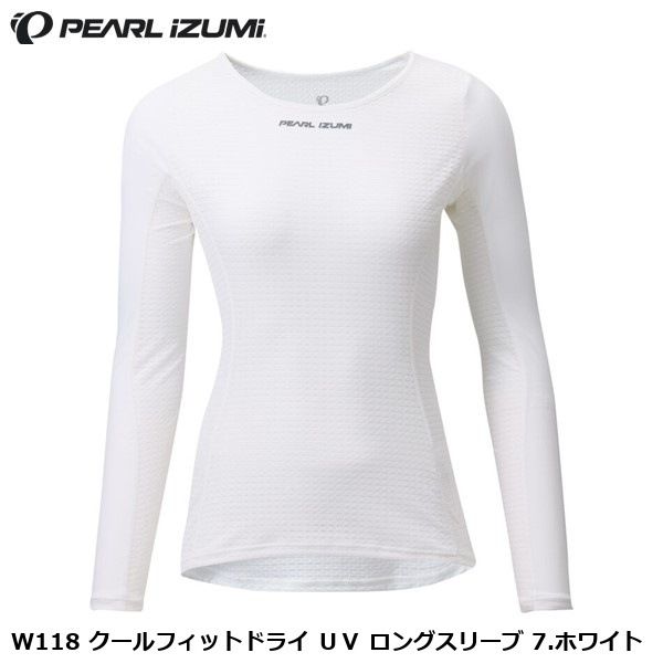 PEARLiZUMi パールイズミ W118 クールフィットドライ UV ロングスリーブ 7.ホワイト