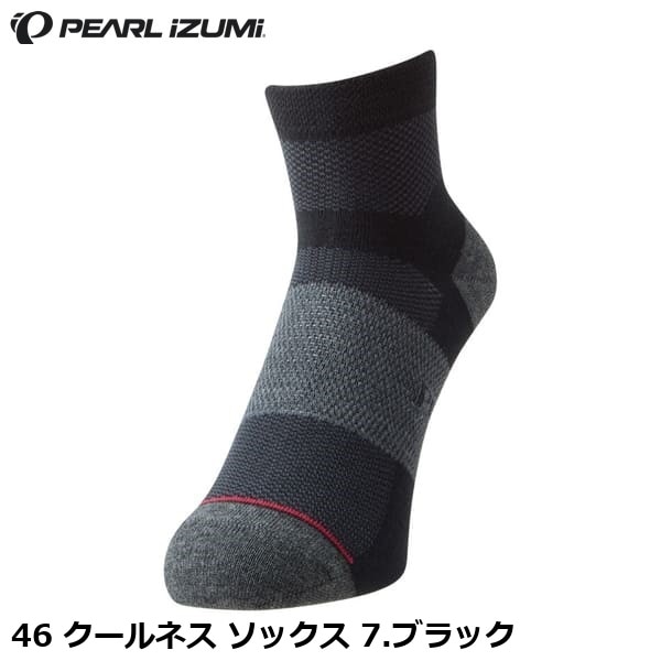 PEARLiZUMi パールイズミ 46 クールネス ソックス 7.ブラック