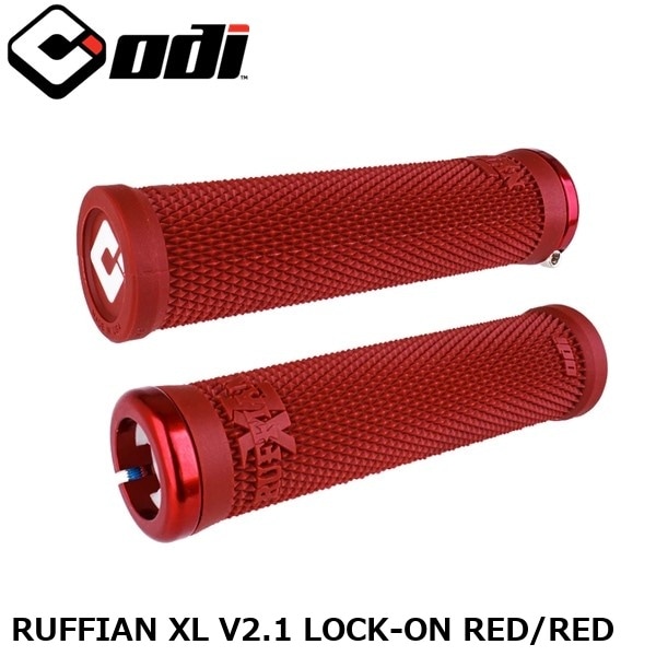 ODI オーディーアイ RUFFIAN XL V2.1 LOCK-ON RED/RED