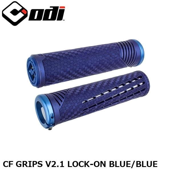 ODI オーディーアイ CF GRIPS V2.1 LOCK-ON BLUE/BLUE