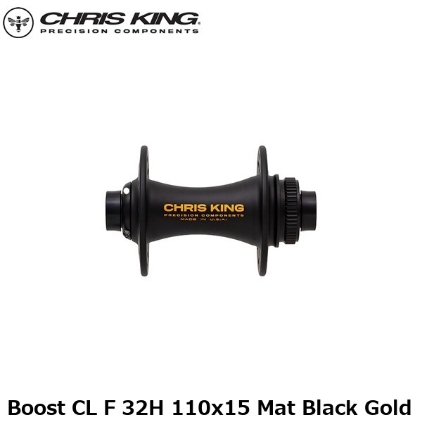CHRISKING クリスキング Boost CL F 32H 110x15 Mat Black Gold