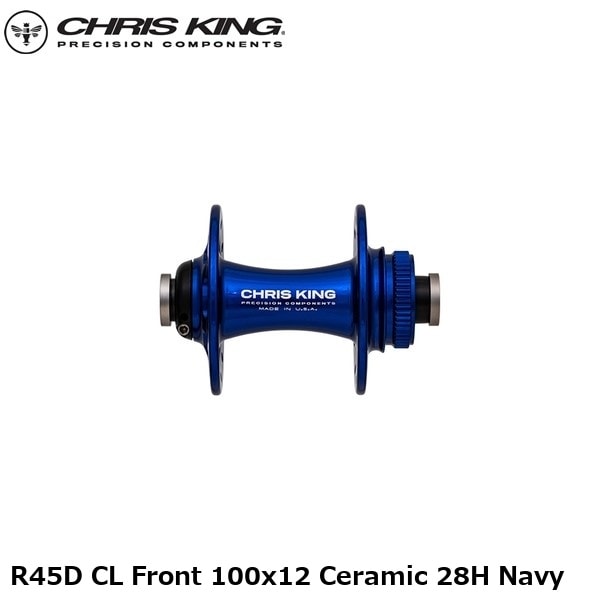 CHRISKING クリスキング R45D CL Front 100x12 Ceramic 28H Navy