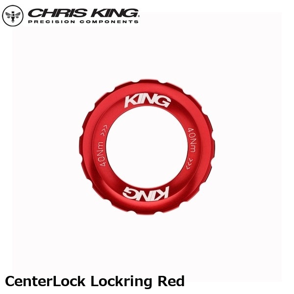 CHRISKING クリスキング CenterLock Lockring Red