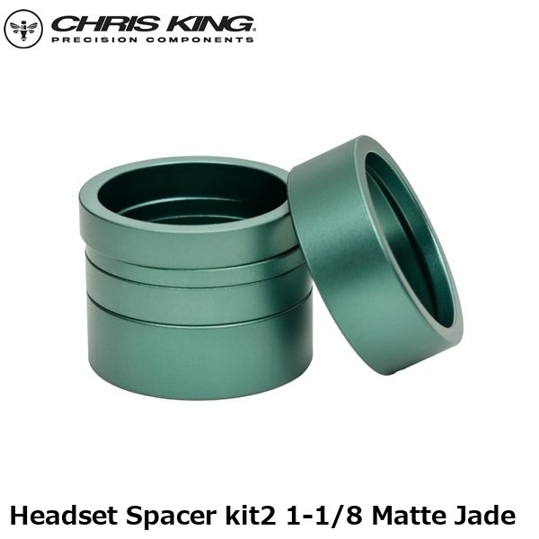 CHRISKING クリスキング Headset Spacer kit2 1-1/8 Matte Jade