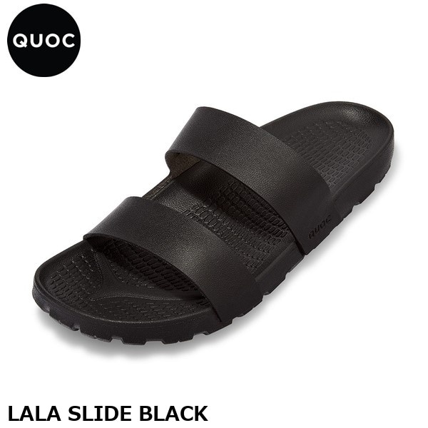 QUOC クオック LALA SLIDE BLACK