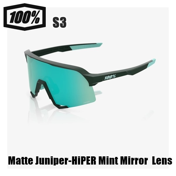 100% ワンハンドレッド S3 Matte Juniper-HiPER Mint Mirror Lens