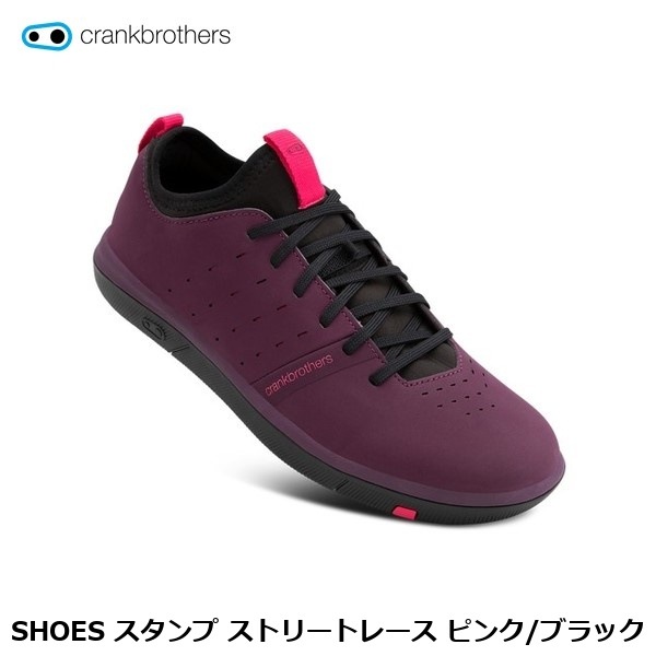 CrankBrothers クランクブラザーズ SHOES スタンプ ストリートレース ピンク/ブラック