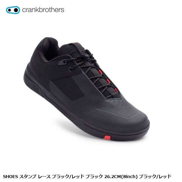 CrankBrothers クランクブラザーズ CRANKBROTHERS SHOES スタンプ レース ブラック/レッド ブラック 26.2CM(8inch) ブラック/レッド